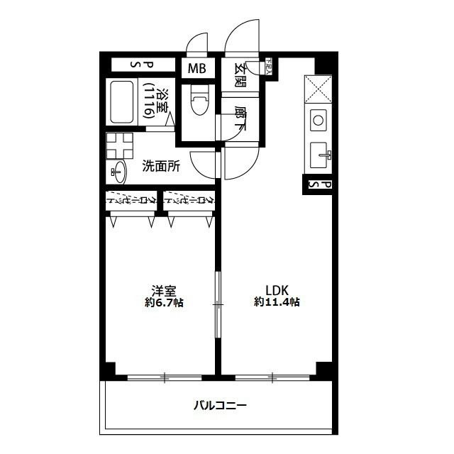 アンプルール フェール ベルツリーⅢの間取り