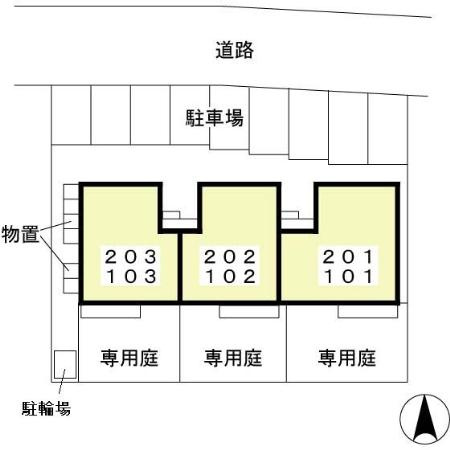 グランリーオの区画図