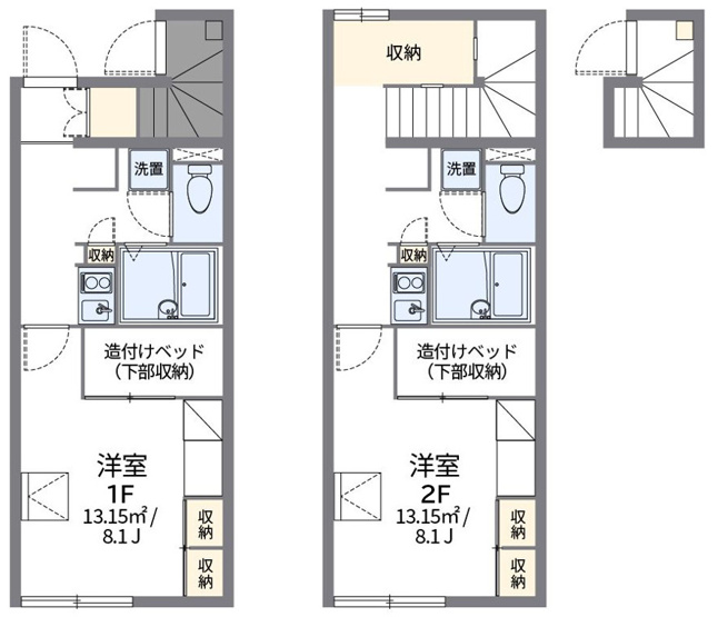 【間取り】 | レオパレス留ヶ谷 | 多賀城　仙台　宮城野　家具　家電　社宅　マンスリー