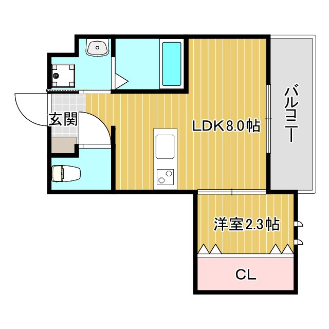 リアコート千里丘Ⅱ NORTHの間取り