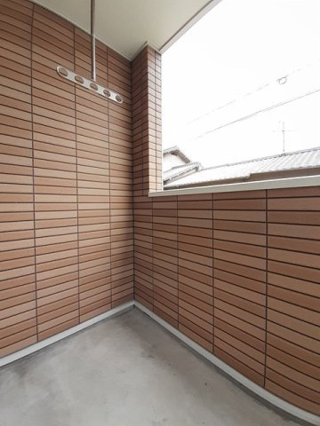 ライムＭ　Ａ棟のバルコニー