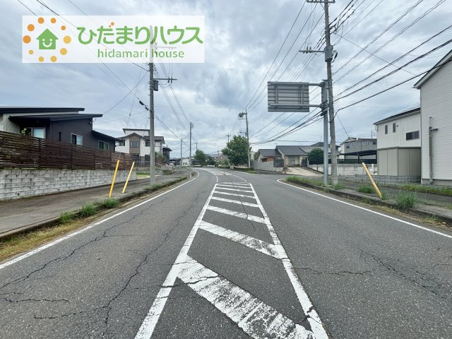 【前面道路含む現地写真】 | 龍ケ崎市白羽第11　新築戸建　1号棟 | 7/13撮影