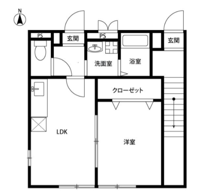 日野市大坂上２丁目のアパート