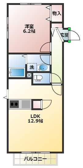 セリシールの間取り|※反転タイプあり