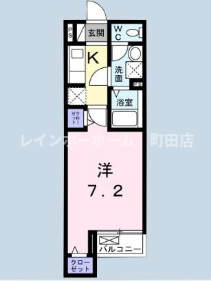 プラシード　カメリア※初期費用分割あと払いサービス利用可能物件の間取り