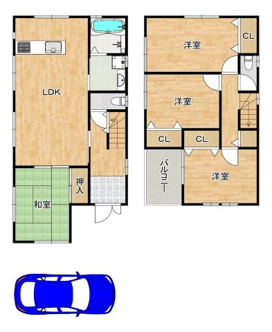 多治井　中古一戸建の間取り