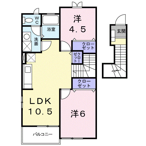 コンフォートＡの間取り