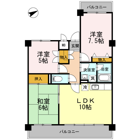 パークヒルズの間取り