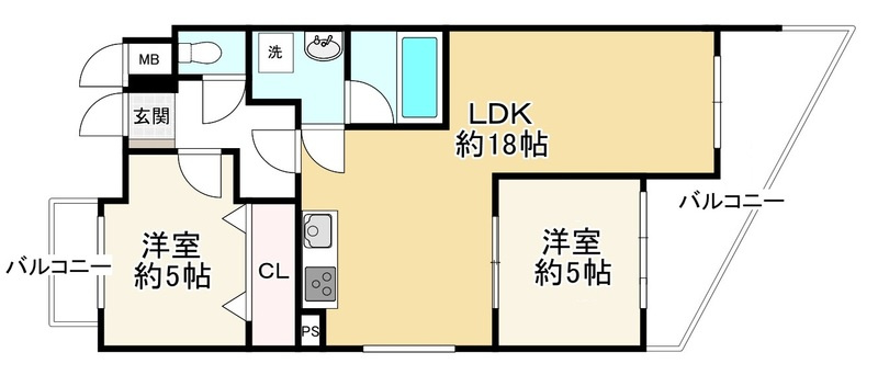 ビバリーハウス青谷弐番館の間取り