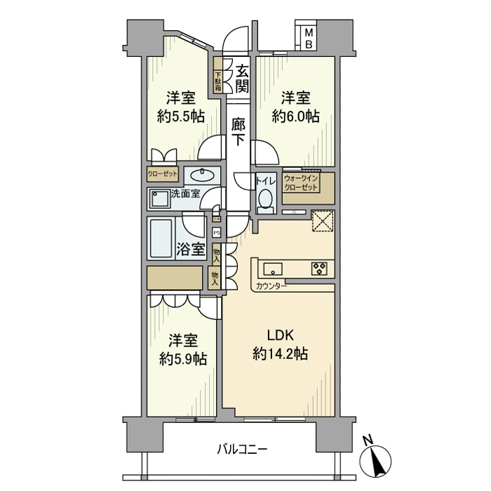 クレアホームズ船橋の間取り