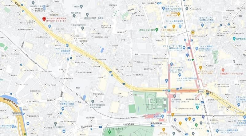 スカイコート後楽園第５の地図