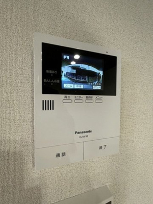 【セキュリティ】 | 【新築】アルベラータ | 防犯対策に有効なカメラ付きインターホン！録画機能が付いているので留守中の訪問者まで確認できます♪