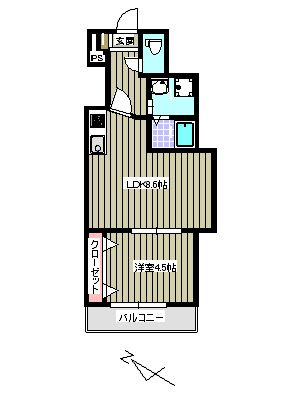 ゆうプラザ博多駅東A棟の間取り