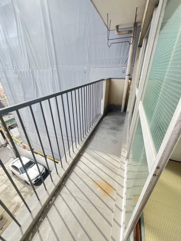 江南荘のバルコニー