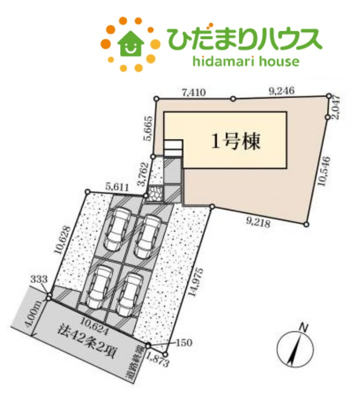 熊谷市上之　第7　新築一戸建て　リーブルガーデン　01の区画図
