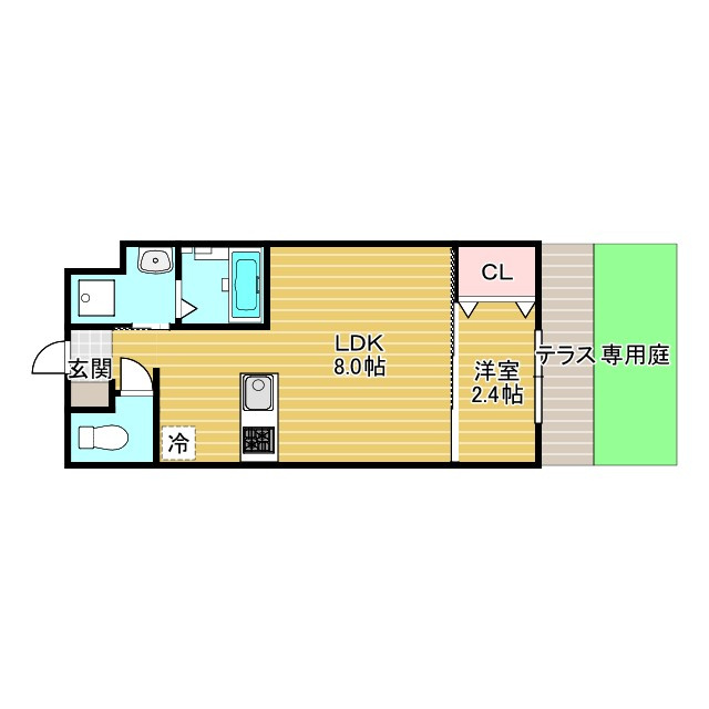 リアコート千里丘ⅡNORTHの間取り