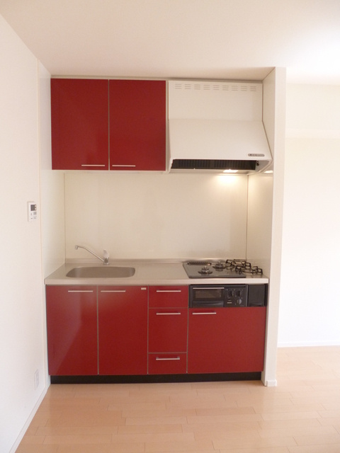 Maison de Romaineeのキッチン|グリル付2口システムキッチン