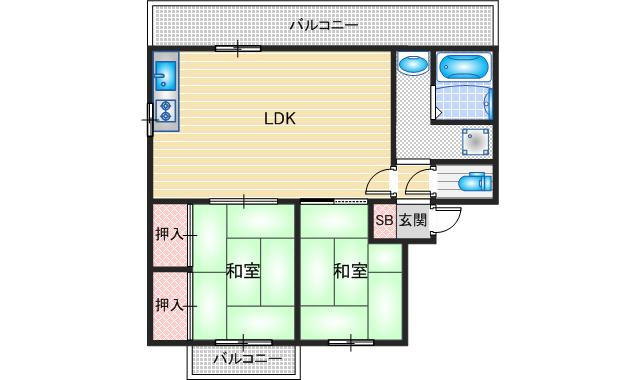 【間取り】 | 富士ハイツ
