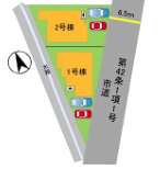 城南区片江２丁目３期　１号棟の区画図