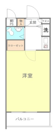 ライオンズマンション大島の間取り|間取りです。