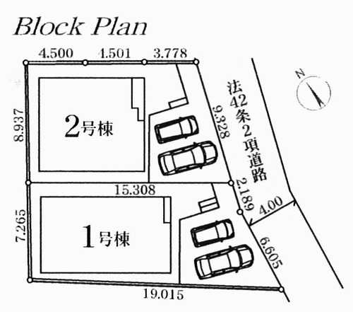 横浜市戸塚区上矢部町2期　新築戸建全2棟　2号棟の区画図