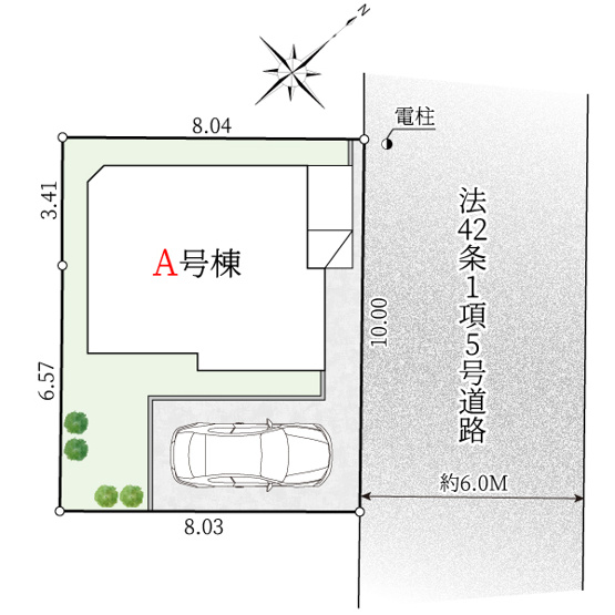 【区画図】 | ご家族様のプライベート空間が確保できる素敵な間取りです。また敷地ゆったりですので、おうち時間を楽しむのにもぴったりですね♪