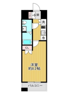 【間取り】 | ヴィーダ・スカイコート品川 | 間取りです。