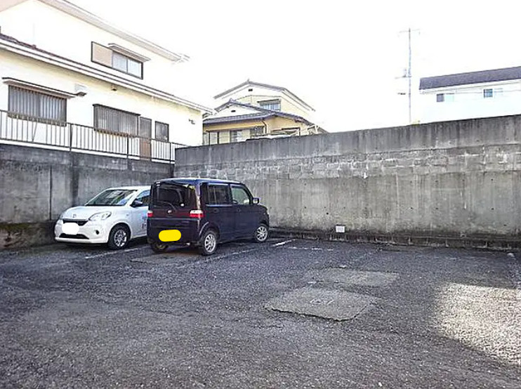 水戸市東赤塚　一棟アパートの駐車場