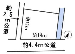 ６７０８４　羽島市足近町土地の区画図
