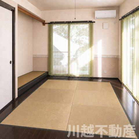 日当たり眺望良好！穏やかな生活を愉しむ住まいの和室|スタイリッシュな洋風和室（家具、小物類消去の為加工しています）