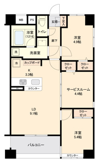【間取り】 | ドゥーエ妙典