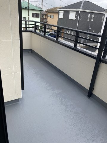 厚木市関口　新築戸建てのバルコニー|開放的で明るい空間を演出してくれるバルコニーです