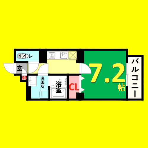 MX-II　名古屋市賃貸　仲介手数料無料の間取り