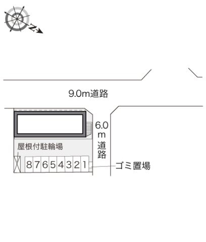 レオパレスウィスタリア坂出の区画図