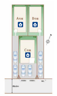 【区画図】 | ご家族様のプライベート空間が確保できる素敵な間取りです。また敷地ゆったりですので、おうち時間を楽しむのにもぴったりですね♪