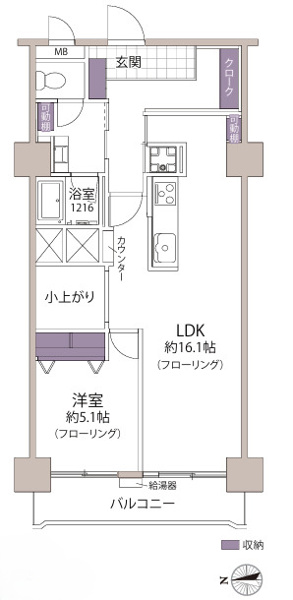 【間取り】 | カーサ第弐博多☆仲介手数料無料☆