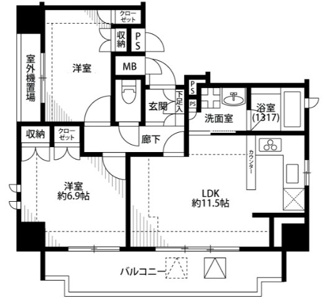 【間取り】 | プレール・ドゥーク赤羽Ⅱ | 間取りです。