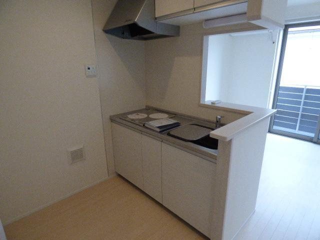 横浜市磯子区杉田５丁目のアパートのキッチン