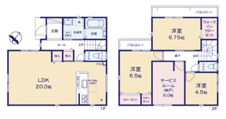 【間取り】 | 柏市第2常盤台　新築分譲住宅　全1棟