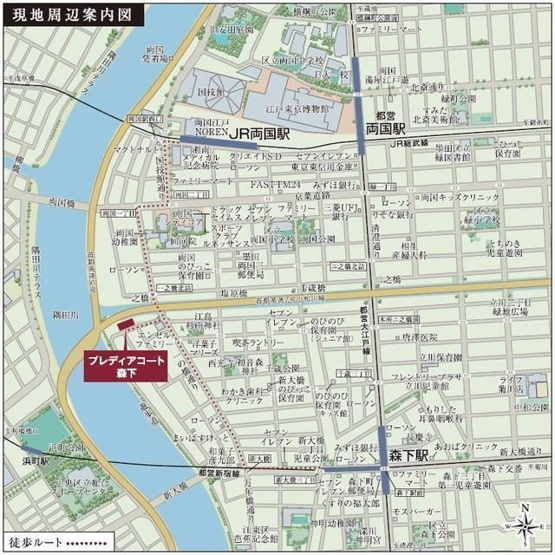 【地図】 | プレディアコート森下テラス