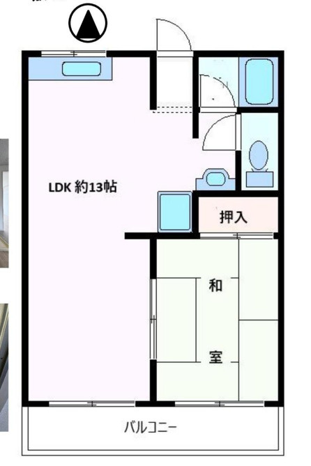 呉川町ハイツの間取り