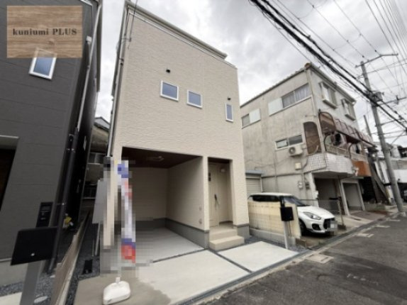 門真市上野口町　1号棟の前面道路含む現地写真
