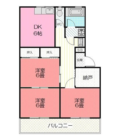 朝日マンションの間取り