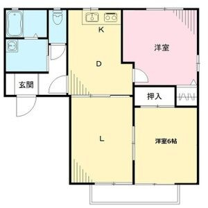 【間取り】 | ドルフ花垣B