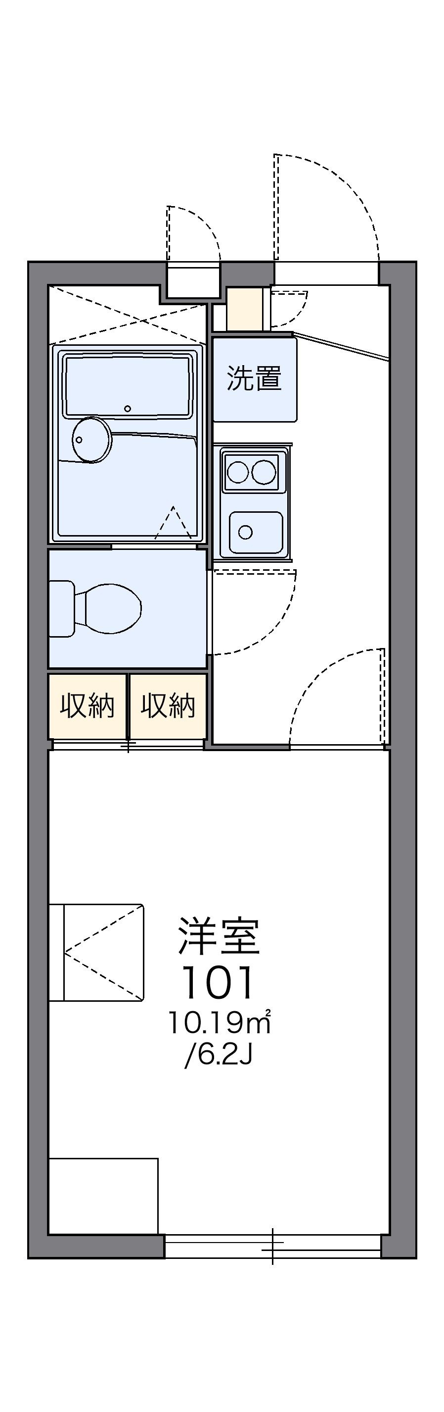 レオパレスモナーロの間取り