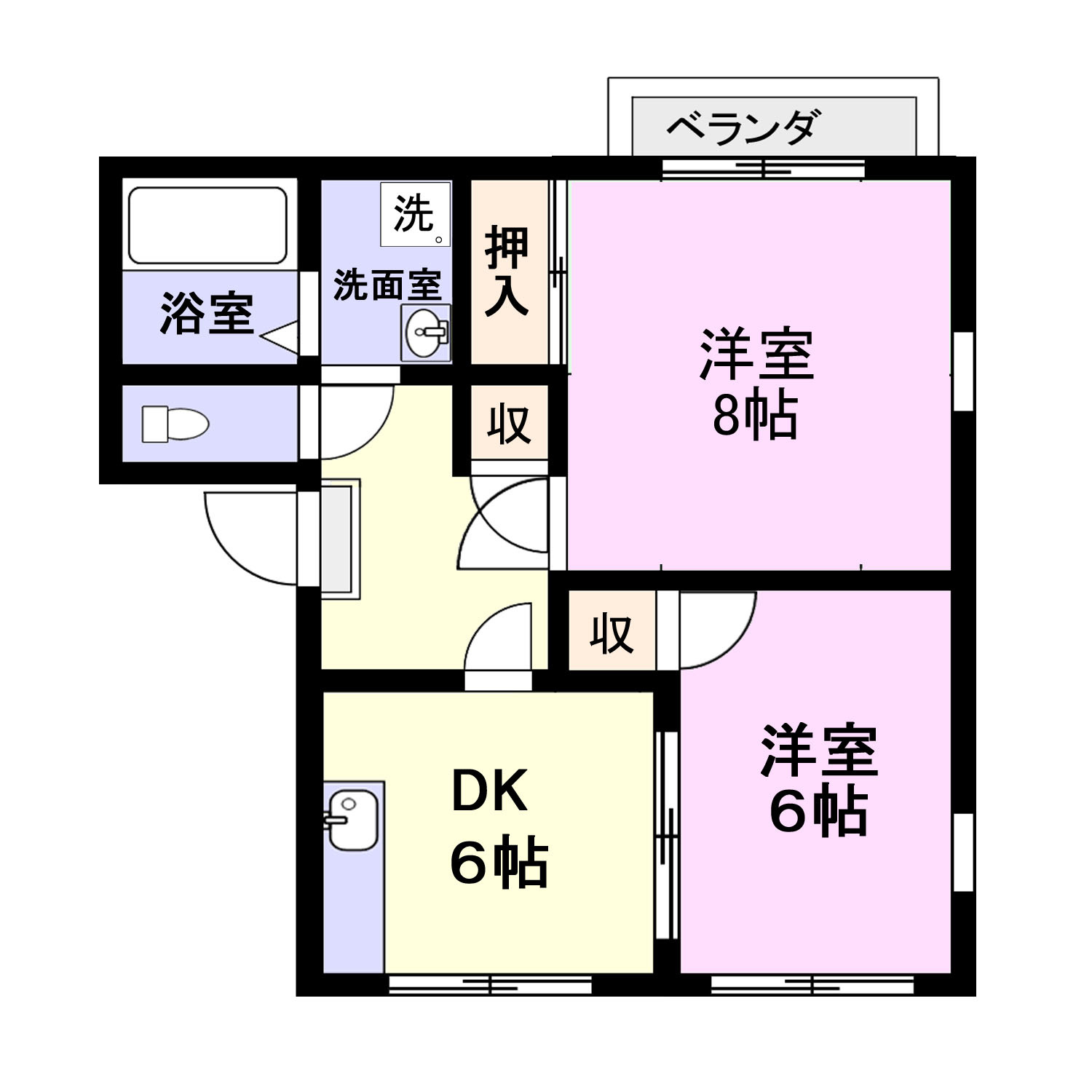 エメラルドタウンB棟の間取り
