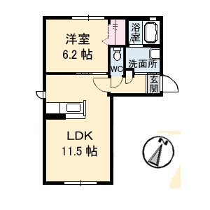 ラ・パルテール大福　III の間取り