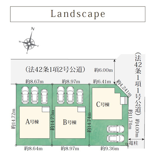 【区画図】 | 藤枝市志太4丁目　新築戸建　B号棟