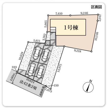リーブルガーデン．Ｓ　熊谷上之第７　の区画図|現地区画図
