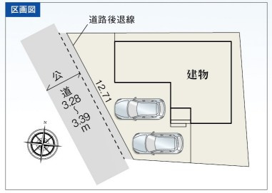 新築戸建　伊豆の国市大仁１棟　1号棟の区画図